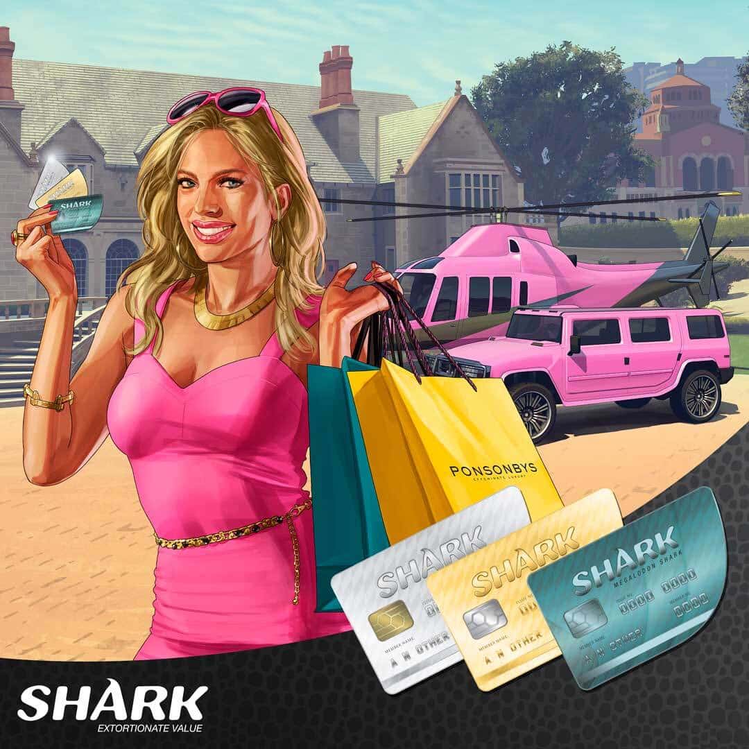 تبلیغ کارتهای شارک GTA Online با پاداش 40 درصدی
